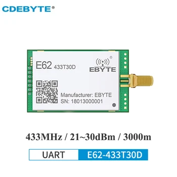 Беспроводной модуль CDEBYTE E62-433T30D 433 МГц Полный Дуплекс FHSS UART 30 дБм Модуль Беспроводного Передатчика и Приемника на большие Расстояния