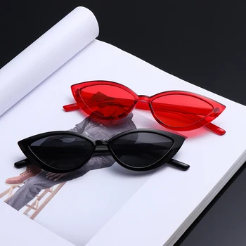 Сексуальные солнцезащитные очки в стиле ретро для женщин, модные солнцезащитные очки в маленькой оправе, женские оттенки, трендовая уличная одежда, очки UV400