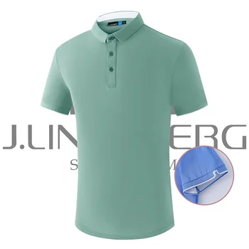 Футболка JGolf с коротким рукавом, мужская летняя удобная спортивная футболка, рубашка-поло, одежда для гольфа, мужской быстросохнущий трикотаж # 2202