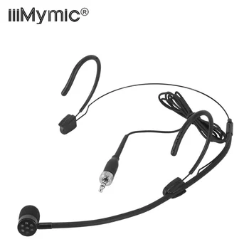 iiimymic Однонаправленный Черный Микрофон Для Гарнитуры 3,5 мм С Запирающимся Головным Микрофоном Для Sennheiser Wireless BodyPack System