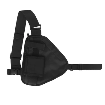 Нагрудная сумка Radio Tacticali, регулируемая сумка для портативной рации, передняя сумка