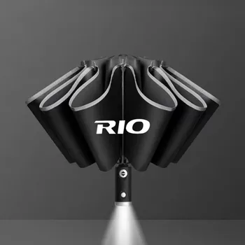 Новая автоматическая светодиодная подсветка заднего хода, Светоотражающая полоса, автомобильный зонт Ten Bone для KIA RIO 2 3 4 5 Xline, автомобильный аксессуар xline