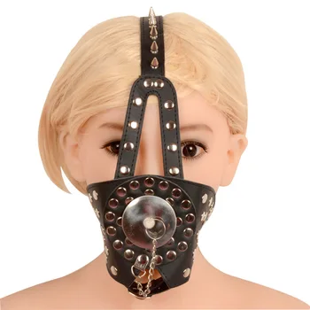 2023 Новая захватывающая маска с шипами, затычка для рта, БДСМ Альтернативные инструменты для обучения и остановки рта, секс-игрушка для пары, забавный продукт для взрослых