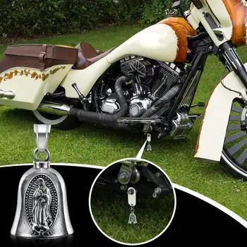 Классическое Изысканное Ожерелье с подвеской в виде Ангела на мотоцикле с колокольчиком Для мужчин и женщин, Амулет для повседневного отдыха в стиле панк, Подарок Гонщику