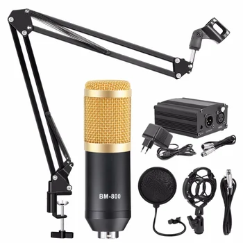 Bm 800 Профессиональные комплекты регулируемых конденсаторных микрофонов, комплект караоке-микрофонов, микрофон для компьютерной студийной записи