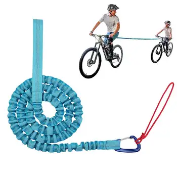 Буксировочный трос для детей, детский велосипед, эластичный банджи-шнур, тянущийся за крепление, буксировочный трос для велосипеда, совместимый со всеми горными велосипедами