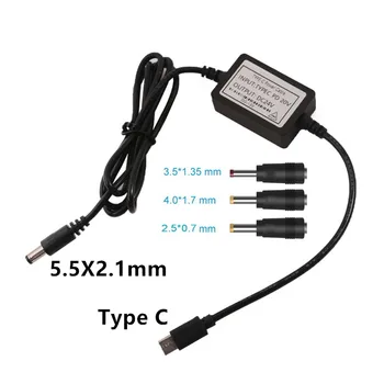 USB C Type-C к постоянному току 5,5x2,1 мм 2,5x0,7 мм 3,5x1,35 мм 4,0x1,7 мм Кабель Питания модуля усилителя 24 В для Маршрутизатора со светодиодной Подсветкой И Вентилятора Устройств 24 В