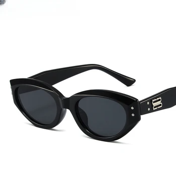 2023 Новые Солнцезащитные очки в форме Кошачьего глаза, Женские Модные Брендовые Дизайнерские Солнцезащитные очки для вождения, Мужские Винтажные Очки Oculos De Sol
