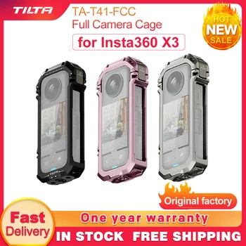 Полный Каркас камеры TILTA TA-T41-FCC для Insta360 X3 Черный Титановый Серый Розовый Монтажный Кронштейн для Универсальной присоски (4,5 дюйма)