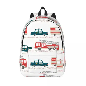 Школьный рюкзак Студенческий рюкзак Мультяшная скорая Помощь Полиция и пожарная машина Рюкзак на плечо Сумка для ноутбука Школьный рюкзак