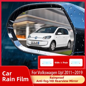 Пленка для бокового зеркала заднего вида автомобиля для Volkswagen VW Up! Вверх, e-Up! 2011 ~ 2019 Водонепроницаемые наклейки на зеркало заднего вида, автомобильные аксессуары