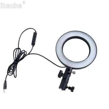 Камера Фото Видео 16 см Светодиодная кольцевая вспышка лампа с шаровой головкой для портретной съемки Видеокамера Штатив для телефона