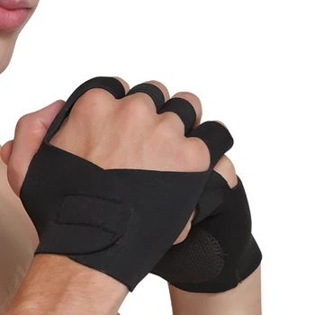 1 пара перчаток для поднятия тяжестей, защита ладоней, Баскетбольные Спортивные перчатки для пальцев, нескользящие велосипедные рукавицы на полпальца для занятий фитнесом на открытом воздухе
