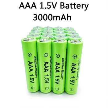 Новая батарея AAA 3000 мАч 1,5 В щелочная аккумуляторная батарея AAA для пульта дистанционного управления, аккумулятор для игрушечных фонариков, высокая емкость, длительный срок службы