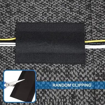 Практичный протектор кабеля Гибкий Чехол для шнура для пола Крепежная лента Для организации коврового покрытия Консилер для шнура для управления кабелем