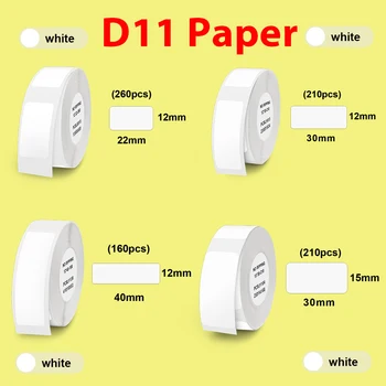 Для D11 Водонепроницаемая Термоэтикетка Белого Цвета Niimbot D11 Беспроводная Наклейка Для D11 Bluetooth Портативный Карманный Принтер Этикеток