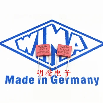 Бесплатная доставка 10шт/30шт WIMA Германия конденсатор MKS4 250V 0.033МКФ 250V 333 33nf P = 7.5 мм