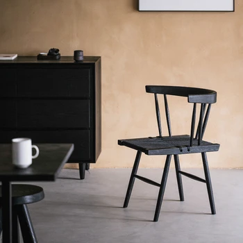 Деревянные обеденные стулья в минималистичном стиле С креативной спинкой, Стулья для гостиной со спинкой, Мебель для дома Silla Comedor WZ50DC
