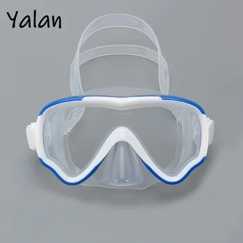 Подводное плавание подводное плавание маска очки для плавания прозрачный силиконовый панорамное погружение маска для детей плавательные очки подводное плавание