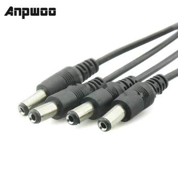 ANPWOO 10-кратный источник питания постоянного тока от 1 розетки до 4 штекерных кабелей 5,5x2,1 мм Разветвитель адаптера безопасности