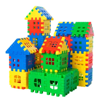 52 шт. Строительные блоки для дома, набор развивающих игрушек для детей, игра для мозга, игрушки Лучший подарок для K L1