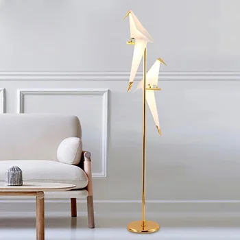 Скандинавская белая птица, светодиодное освещение, торшеры, современный декор комнаты, гостиная, прикроватная лампа для спальни, бесплатная доставка
