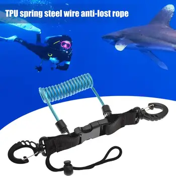 Водолазный ремешок с быстроразъемной пряжкой, растягивающийся Высокопрочный инструмент для защиты от потери, ремешок для камеры для подводного плавания, аксессуар для каякинга
