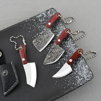 Портативный мини-кухонный нож, многофункциональные инструменты для выживания на открытом воздухе, брелок для самообороны из нержавеющей стали, сейф, резак