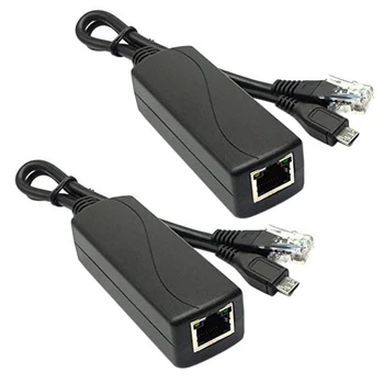 MOOL 2X Micro-USB POE Разветвитель 48V-5V2A/3A Мини-USB Источник Питания Национального Стандарта С Зарядкой Смартфона
