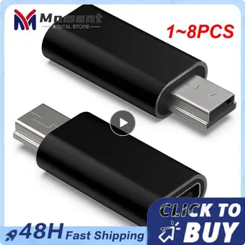 1-8 шт мини-5-контактный USB-адаптер B от мужчины к USB Type C Разъем для передачи данных для цифровой камеры GoPro MP3 GPS