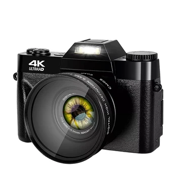 Цифровая фотокамера, винтажный видеомагнитофон, 48-мегапиксельная потоковая видеокамера, Цифровая камера с широкоугольным объективом