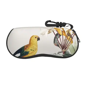 Футляр для очков, Мягкая сумка для очков, иллюстрация Ара Тропикал, переносная коробка для солнцезащитных очков, сумка для очков