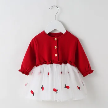 MODX 2023 Платье с длинными рукавами для девочек, осенние платья принцессы с кружевным воротником, одежда для малышей 230209