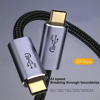 gen3.2 Кабель USB C-Type C PD Шнур Быстрой Зарядки Высокоскоростной Провод Передачи Данных для Mac Huawei Samsung Кабель Type-C pd 100 Вт