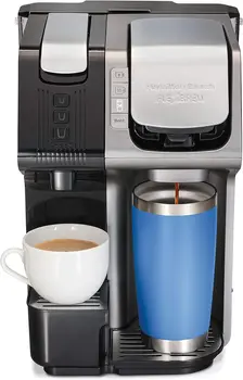 Двухканальная кофеварка Trio, совместимая со стручками или гущей K-Cup, комбинированная, для разовой подачи и эспрессо-машина емкостью 19,56 унций.