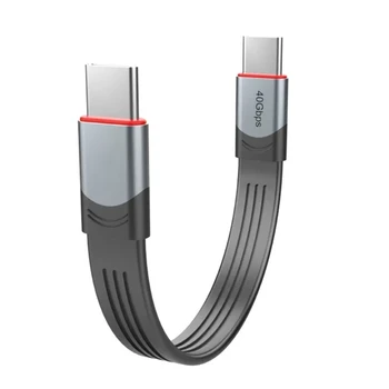 2023 Новый кабель USB4 40 Гбит/с Thunderbolt-compatible3 мощностью 100 Вт от UsbC до TypeC Fast- PD100W для передачи данных E-Marker 4K60Hz