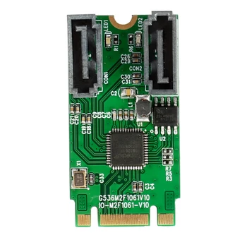 PCIE M.2-SATA 2-портовый RAID-адаптер 6G Поддержка встроенной карты RAID-контроллера M.2 SATA RAID RAID 0/1