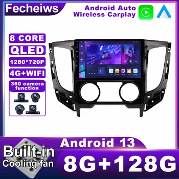 Android 13 Для Mitsubishi Triton L200 1 2015-2020 Автомобильный Радиоприемник Без 2din Навигации GPS WIFI 4G LTE BT QLED ADAS Мультимедийное Видео