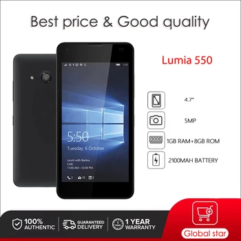 Оригинальный разблокированный Lumia 550 5MP 4.7 
