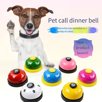 Игрушки для домашних животных, Колокольчик для собак, Интерактивная игрушка для дрессировки кошек под названием Dinner Small Bells, Кольцо для ног, тренажер, Напоминание о кормлении для Тедди