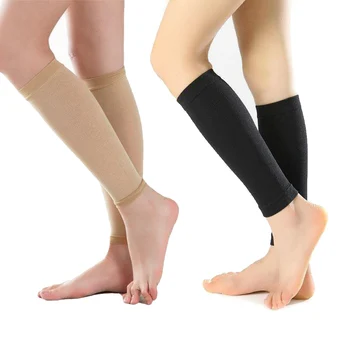 1 пара носков для поддержки здоровья ног, голени, при варикозном расширении вен, компрессионный бандаж для икр, обертывание, формирующие носки для икр, женские, женские