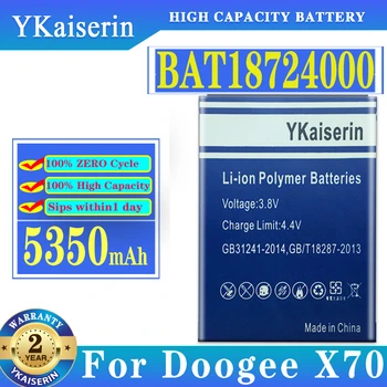 Аккумулятор YKaiserin BAT18724000 5350mAh для Doogee X70 X 70 Bateria + Номер для отслеживания