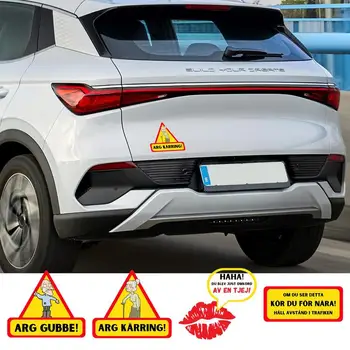 Предупреждающие надписи для автомобилей, съемные наклейки на бампер, многофункциональные водонепроницаемые предупреждающие надписи для водителей, автомобильные аксессуары