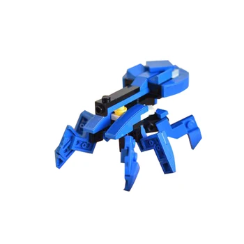 Gobricks MOC Animal Mecha Робот-Паук, Танки с пушкой, набор строительных блоков, Механический Ядовитый Паук, Кирпичные Игрушки для детей в подарок