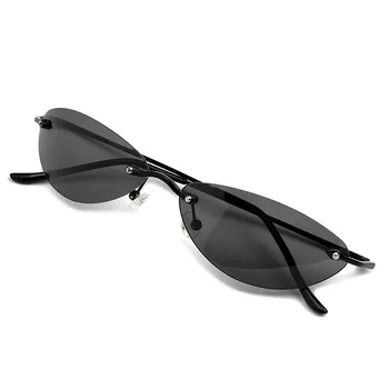 Матрица Овальные Поляризованные Солнцезащитные очки женщины мужчины 2023 Высококачественный трендовый продукт y2k Для вождения на открытом воздухе панк рейв очки без оправы