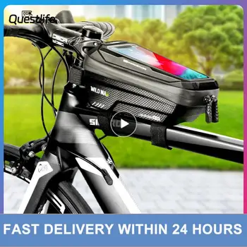 1 ~ 5PCS MAN X2 Велосипедная сумка EVA Hard Shell Водонепроницаемый сенсорный экран Высокой емкости Дорожный велосипед Горный Велосипед Антивибрационный Велоспорт