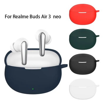 Силиконовый защитный чехол для Realme Buds Air 3 Neo Soft Sleeve для Realme Air3, чехлы для аксессуаров для Bluetooth-наушников с защитой от падения