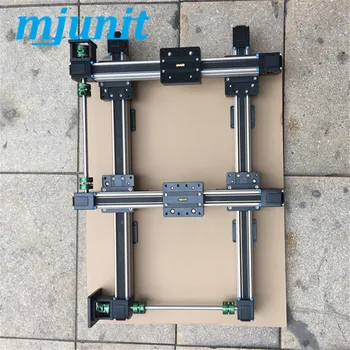 линейный модуль mjunit с возвратно-поступательным движением XY, раздвижная платформа, механический рычаг, синхронный ремень, 2-осевая направляющая