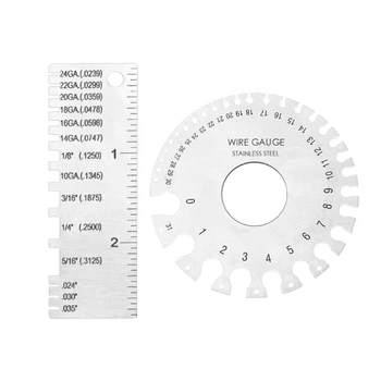 Толщиномер Инструмент для измерения круглого диаметра цветной проволоки металла 2 раза Прямая поставка