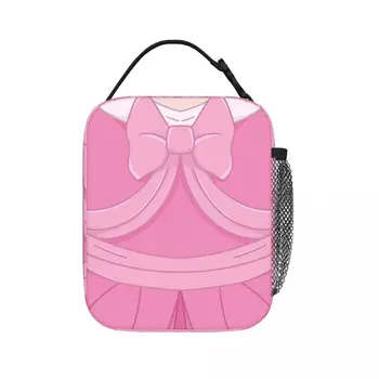 Сумки для ланча в розовом платье Золушки, Изолированная сумка для ланча, водонепроницаемая термосумка, Сменные сумки для пикника для женщин, детей, офиса